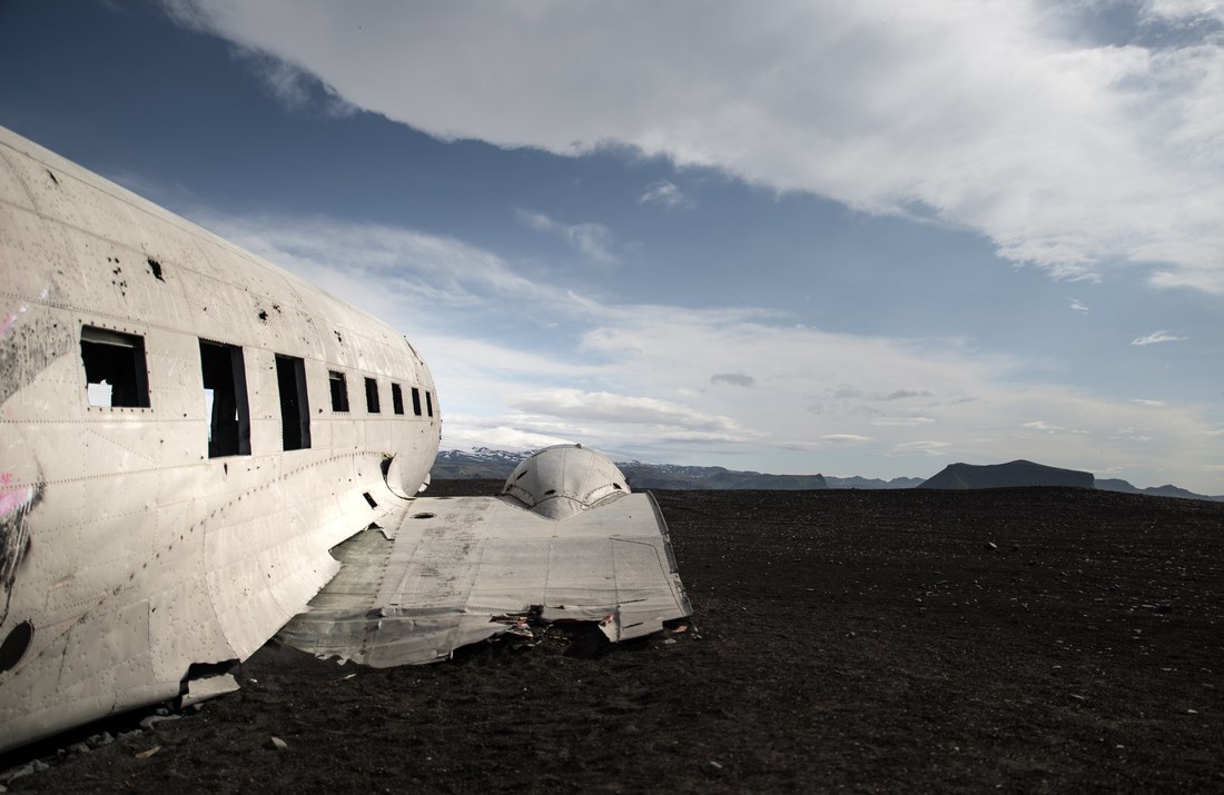 L'avion abandonné d'Islande