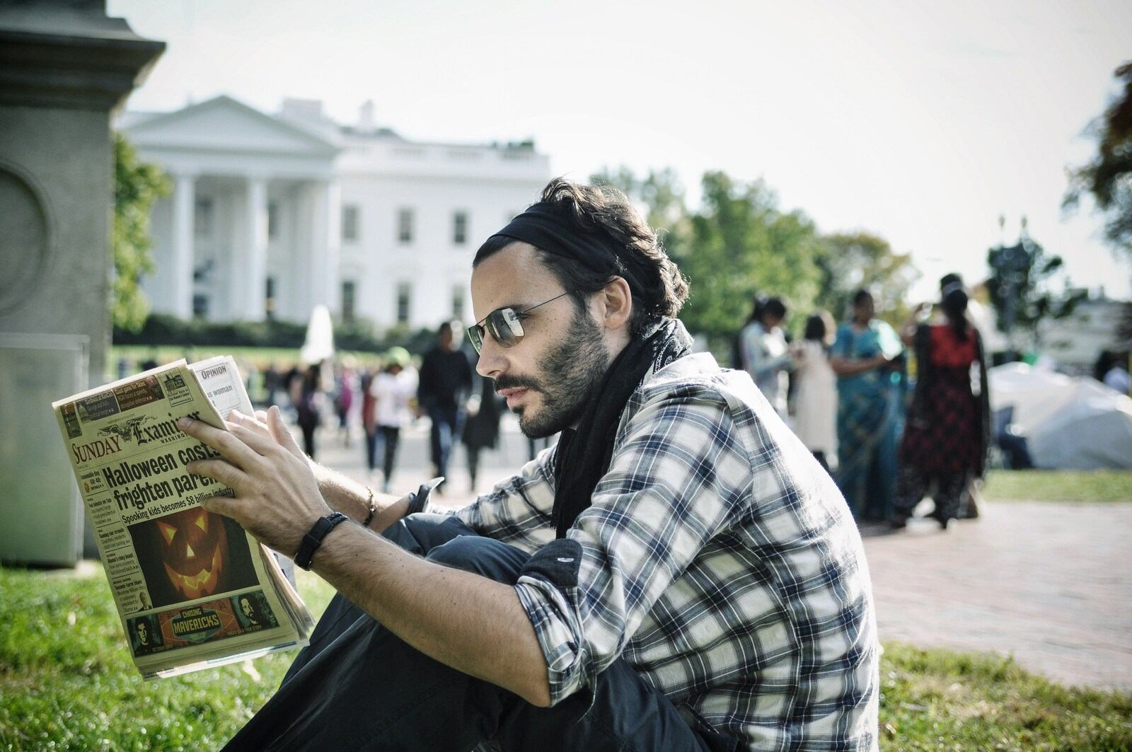 Lecture devant la Maison Blanche