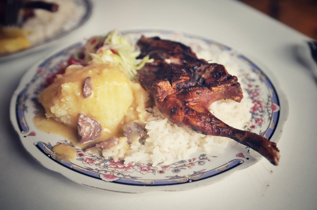 Cuy dans un restaurant d'Equateur