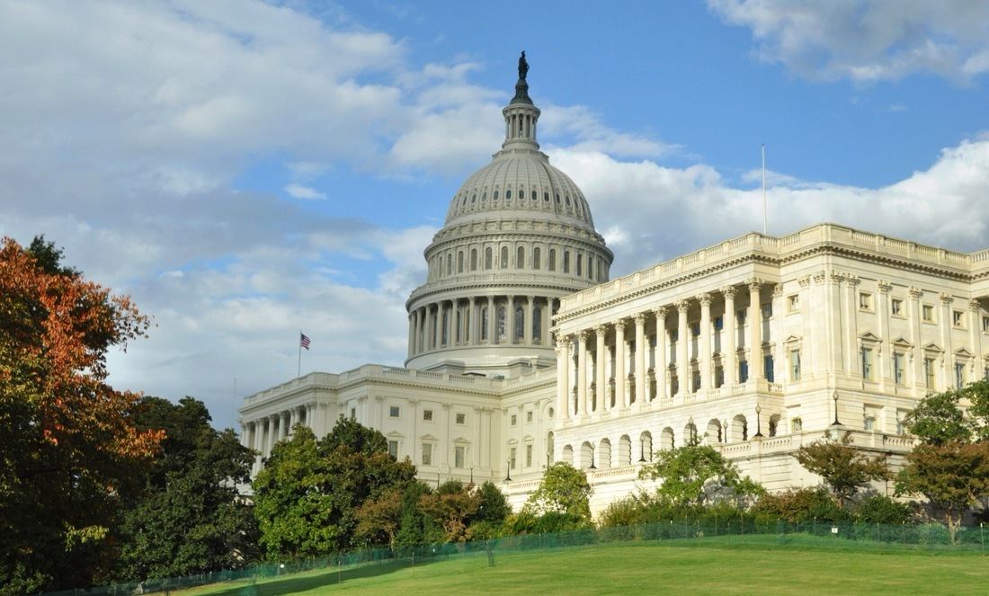 Vue du Capitole à Washington