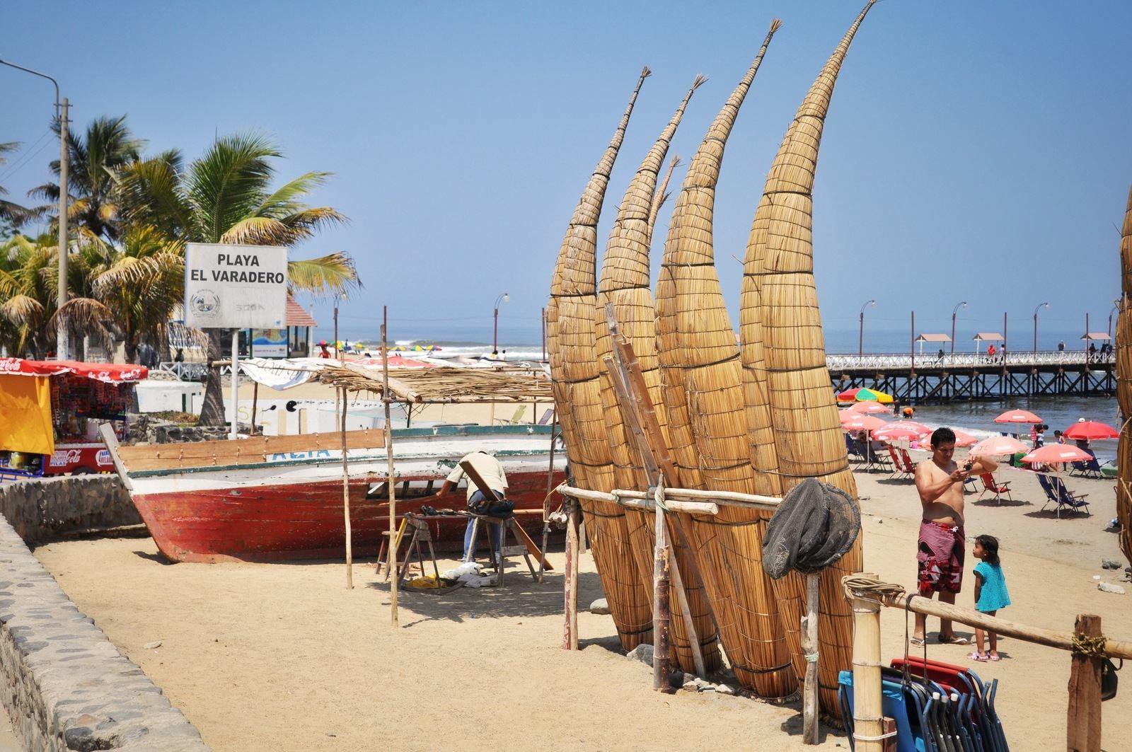 caballitos de totora, Huanchaco