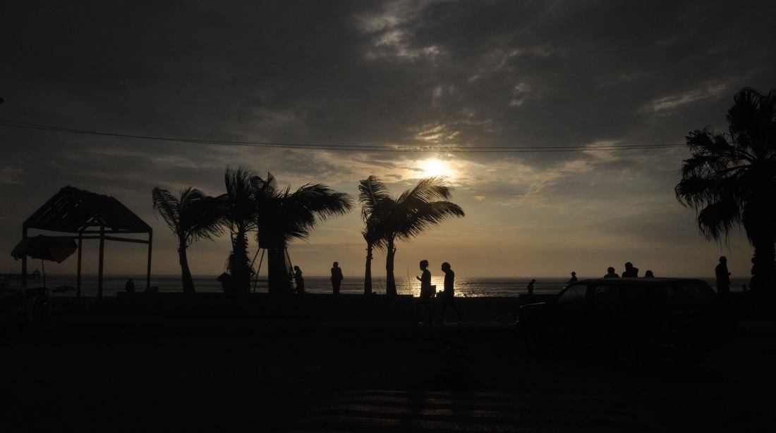 Coucher de soleil à Huanchaco