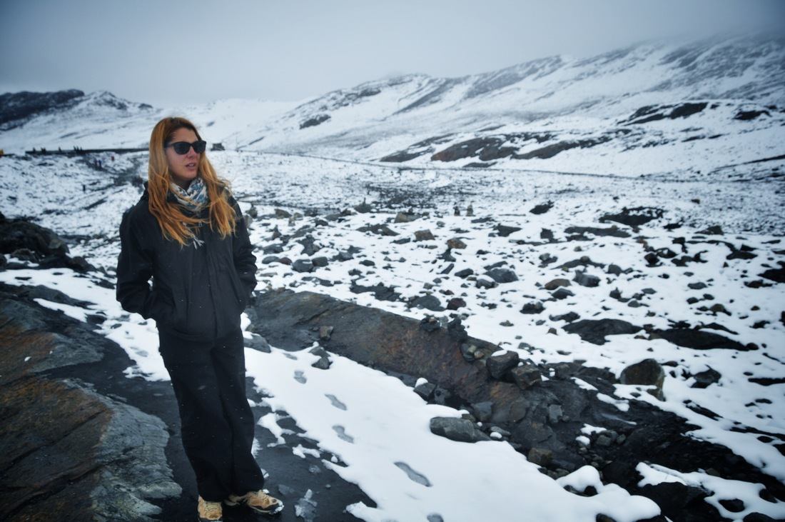 Manuelle, au sommet de la cordillère blanche