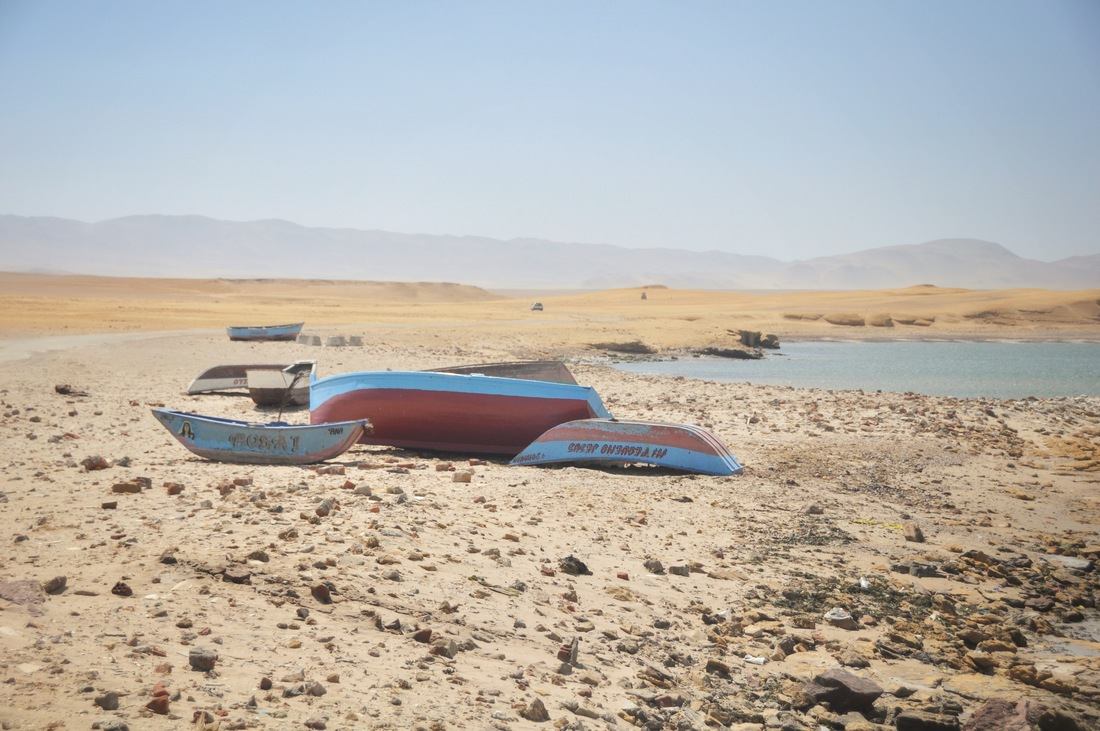 Bateau échoué, désert de Paracas