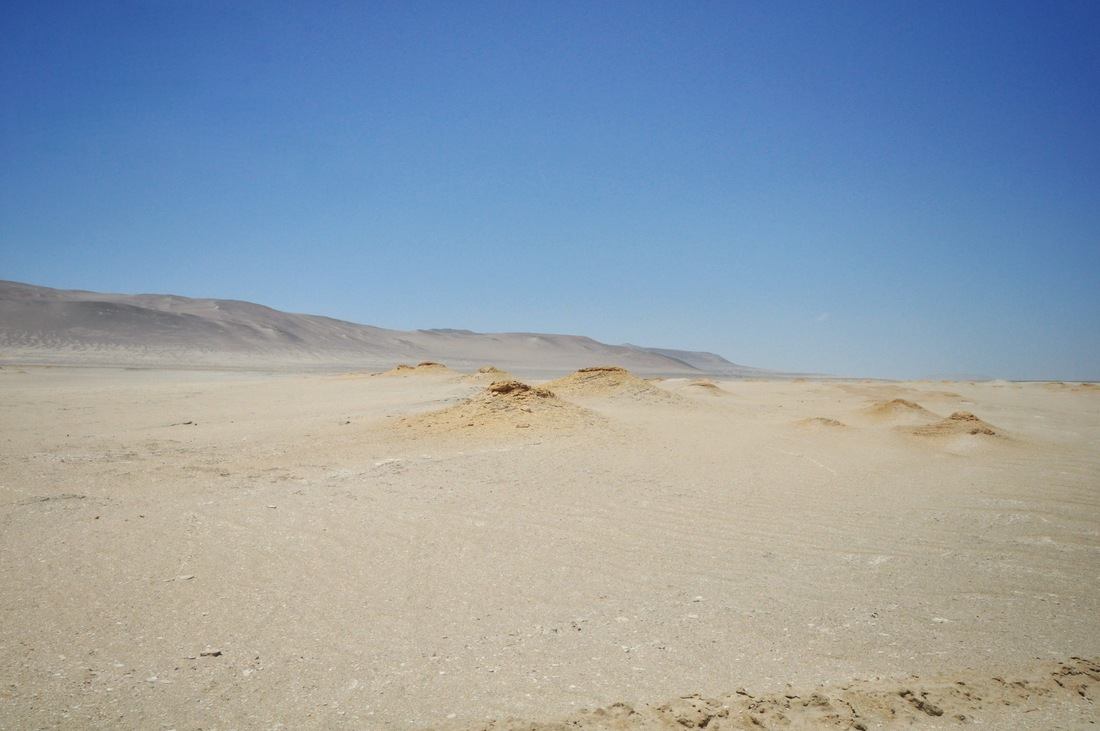 Dunes de sable dans le désert de Paracas