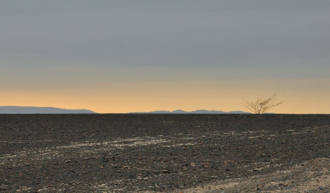 Coucher de soleil sur Nazca