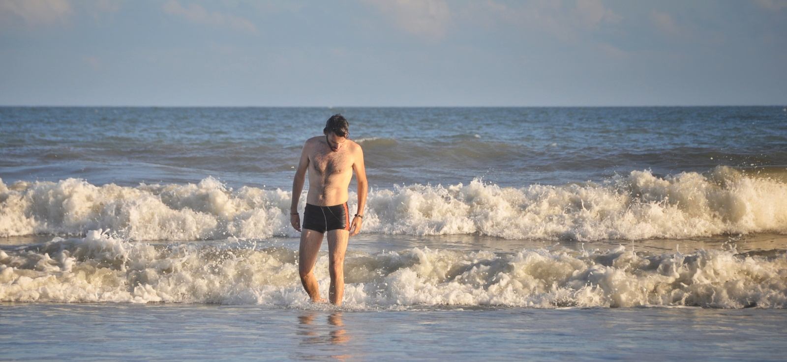 Belle plage de Folly Beach, Caroline du Sud