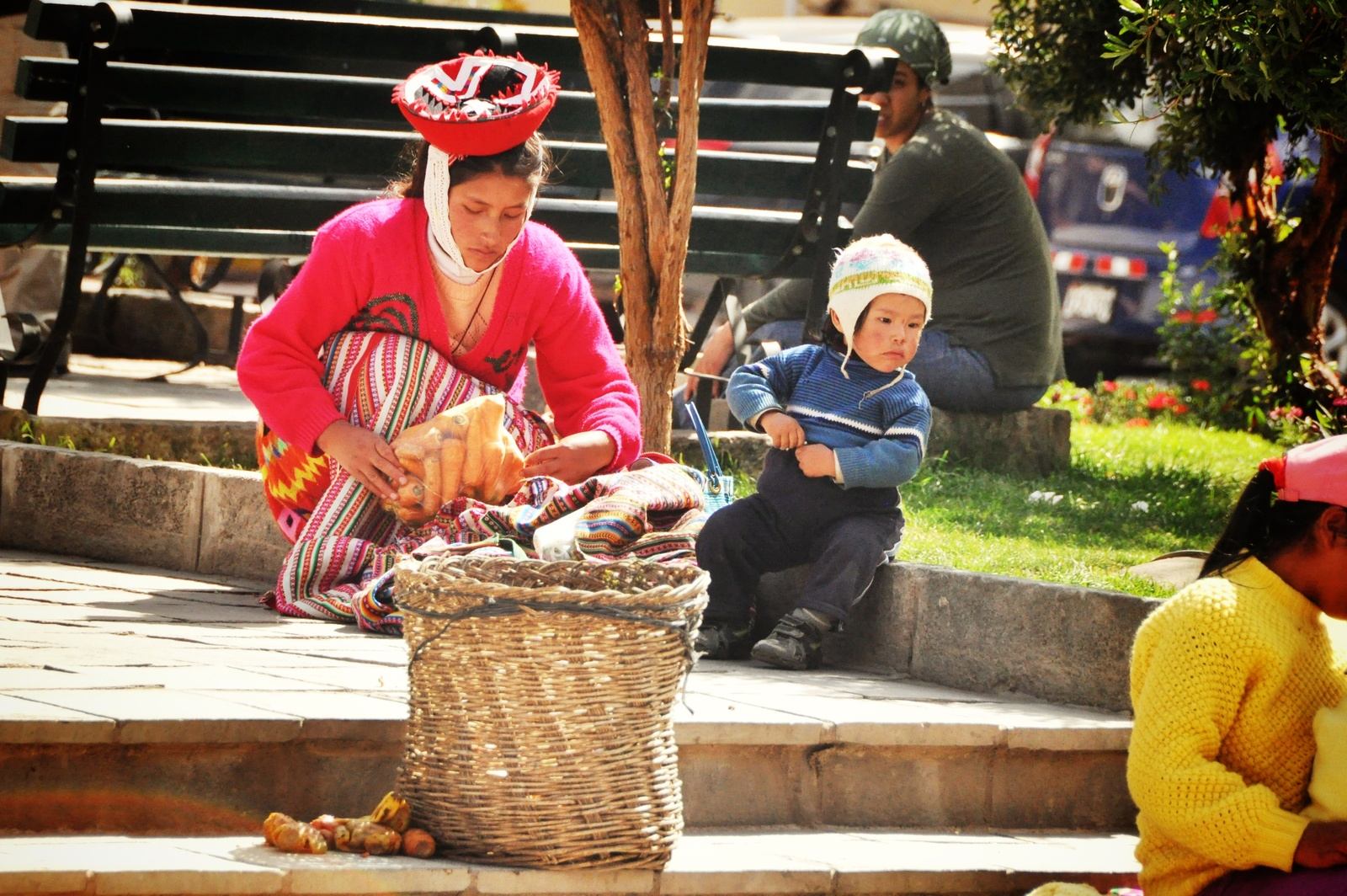 Enfant et sa mère, Ollantaytambo