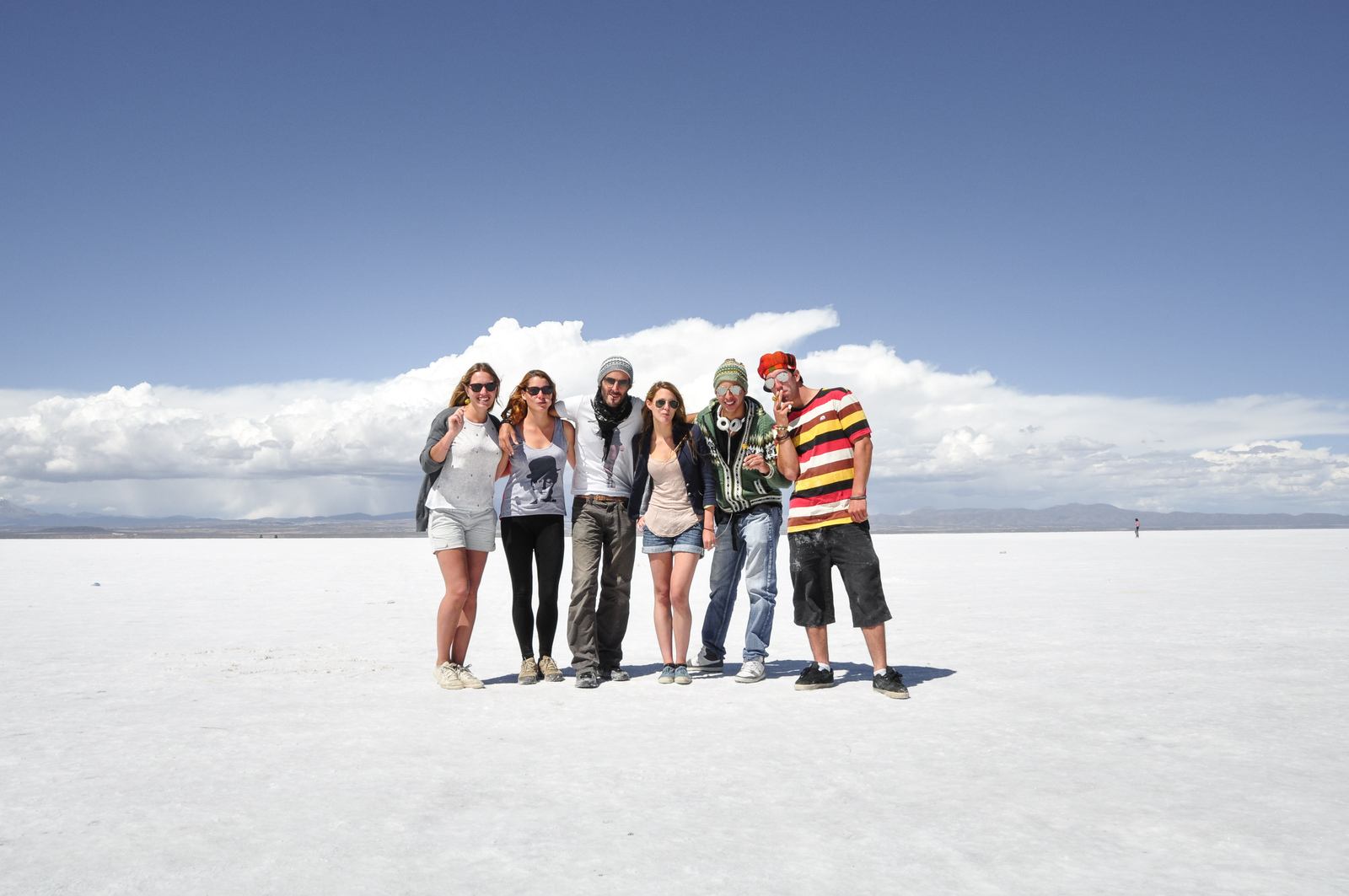 Notre groupe dans le salar d'uyuni
