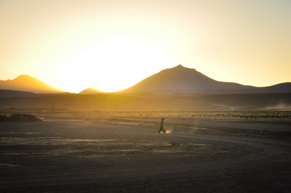 Coucher de soleil dans le sud Lipez