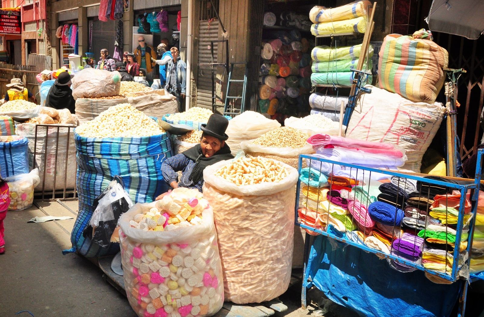 Marché de La Paz, Bolivie
