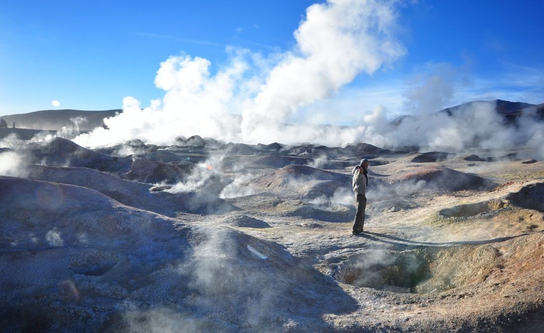 Marcher sur la lune, Geysers Solar de Manaña 