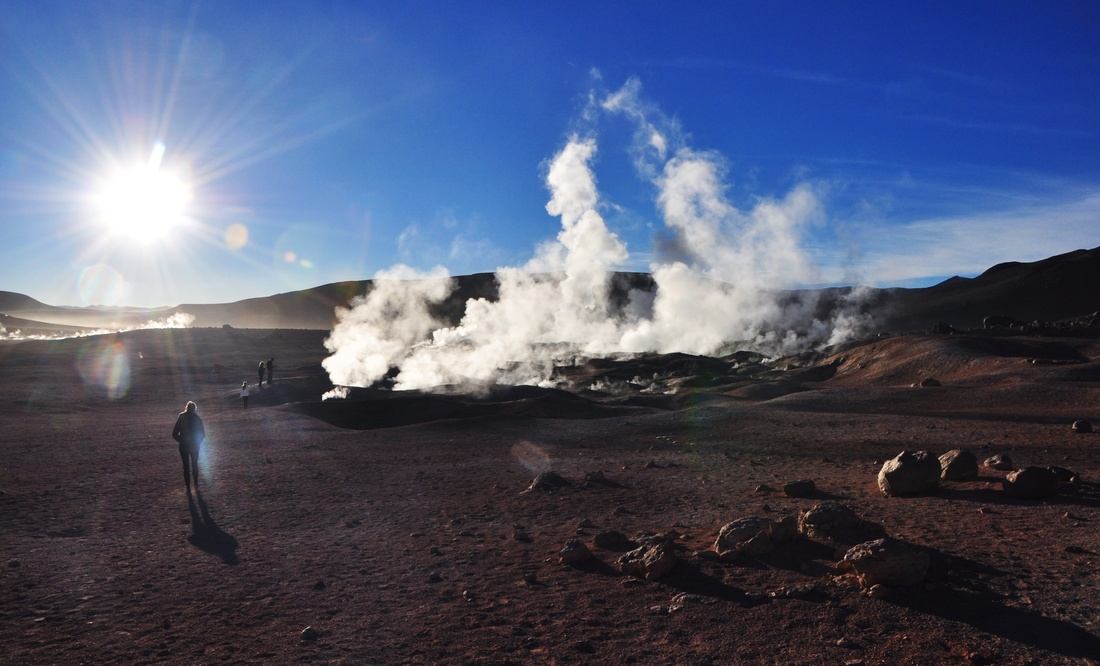 Uyuni geysers, Bolivie