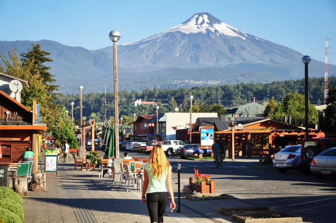 Découverte de Pucon et du volcan Villarica
