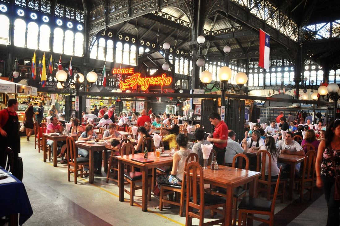 Marché central de Santiago du Chili