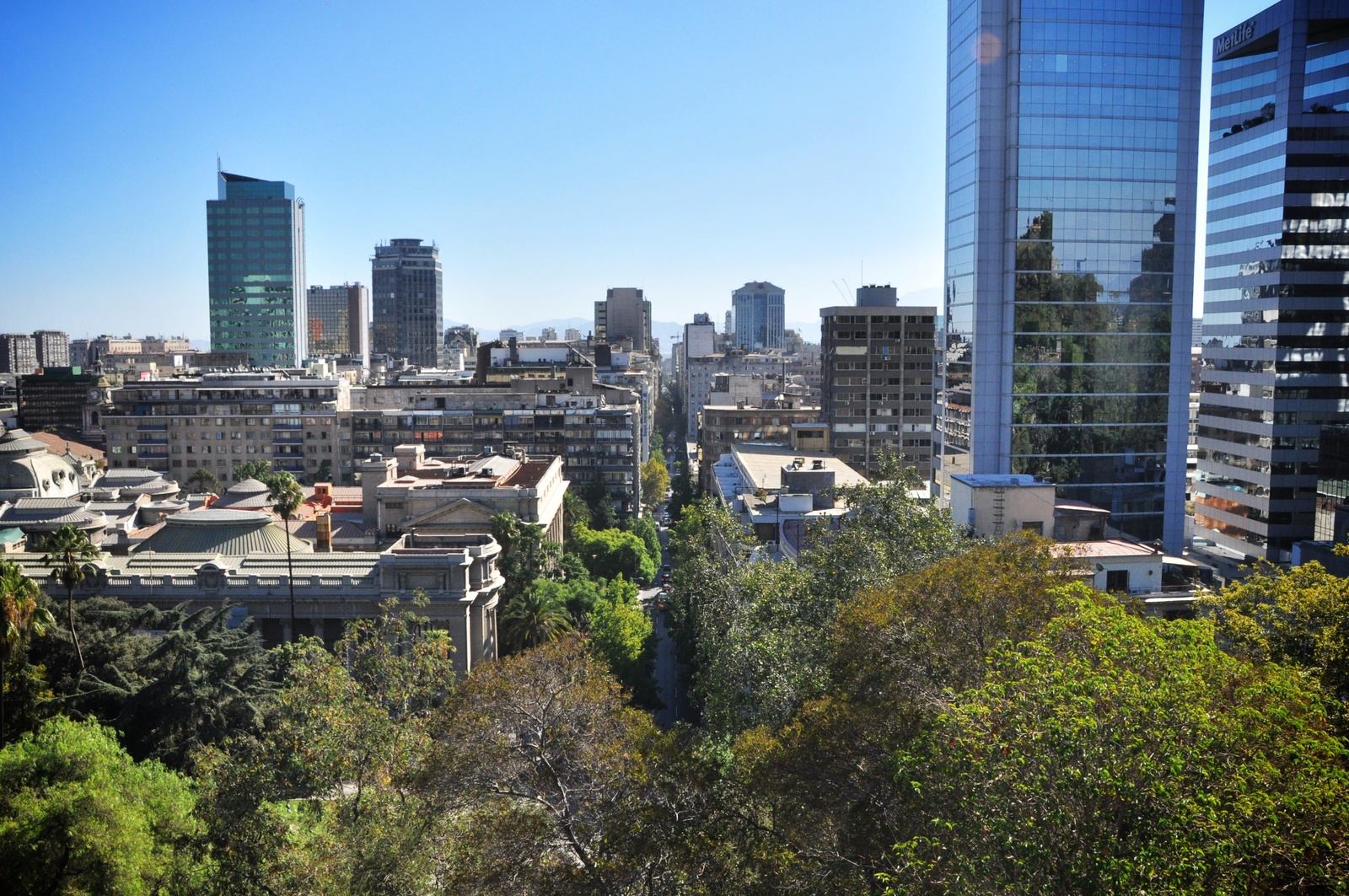 Vue de Santa Lucia, Santiago du Chili Vue de Santa Lucia, Santiago du Chili
