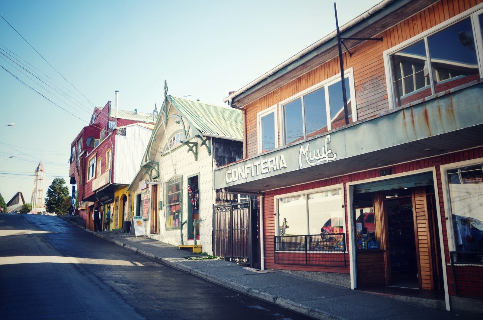 Rue d'Ancud, île de Chiloe