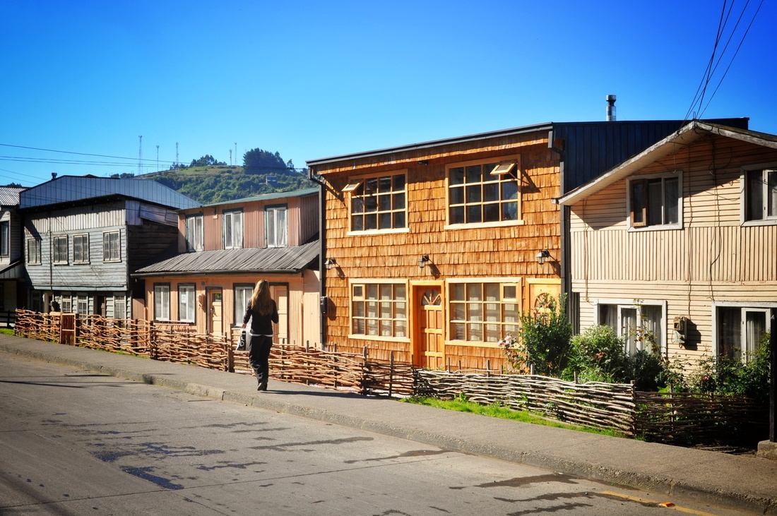 Maisons de Castro sur l'ile de Chiloe