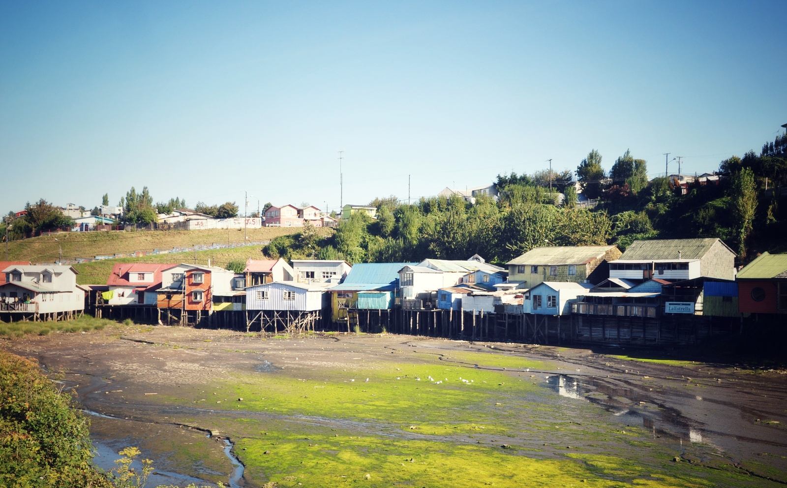 Palafitos, maisons sur pilotis, chiloe Palafitos, maisons sur pilotis, chiloe