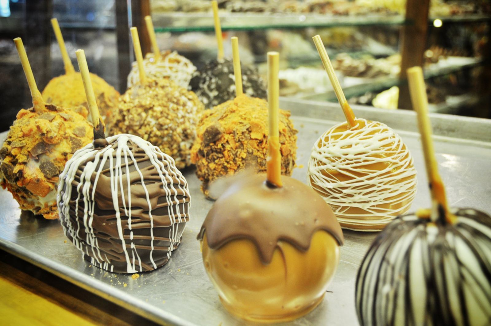 Pommes d'amour au chocolat, Etats Unis