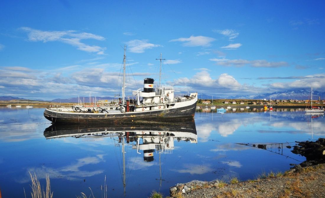 Bateau échoué à Ushuaia
