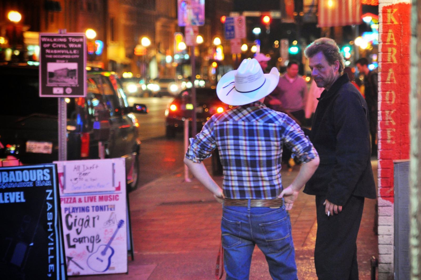 Cowboy dans les rues de Nashville Cowboy dans les rues de Nashville