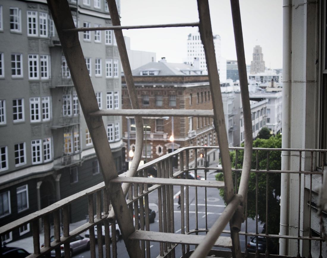 Vue de notre chambre à San Francisco