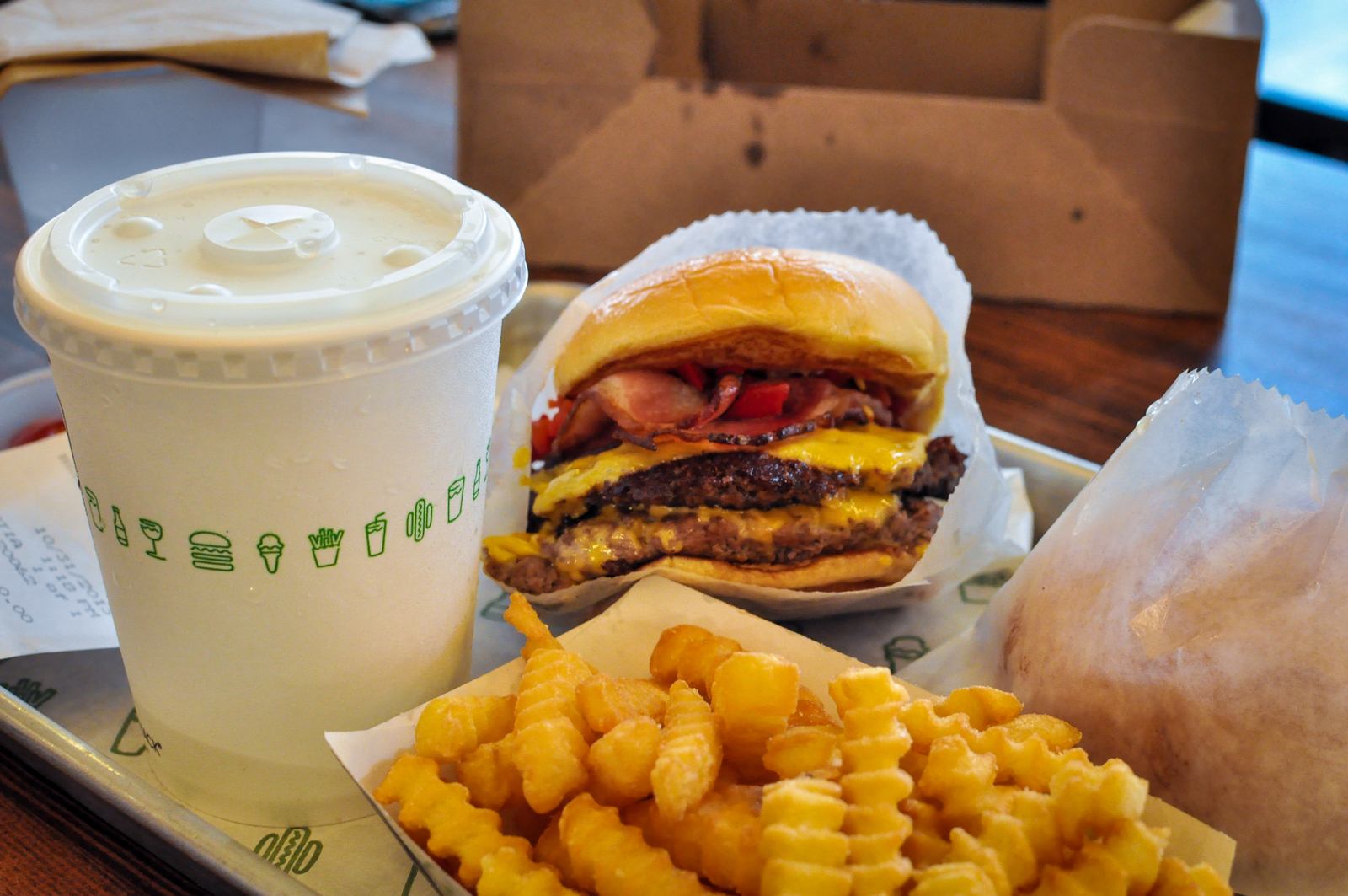 Le fameux burger du Shake Shack