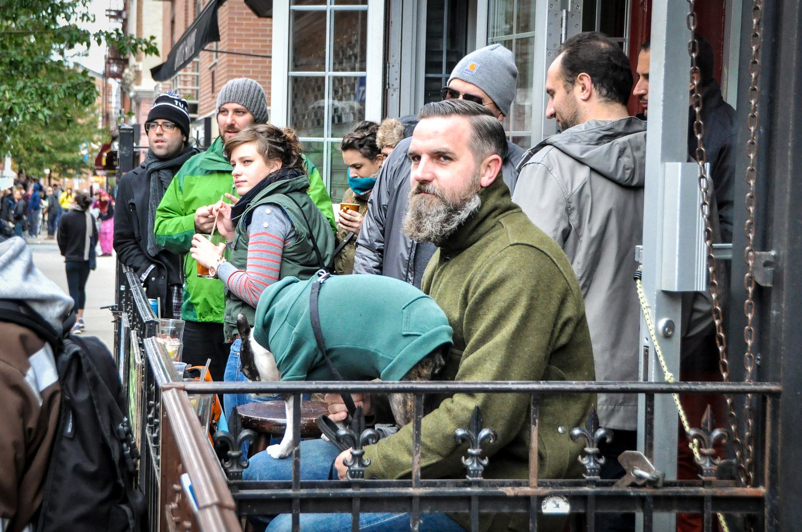 Hipster dans Bedford Avenue