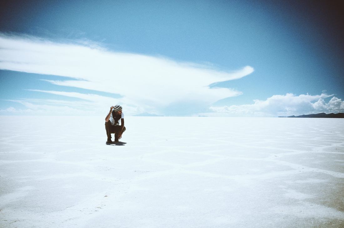 Immense salar d'Uyuni, Bolivie