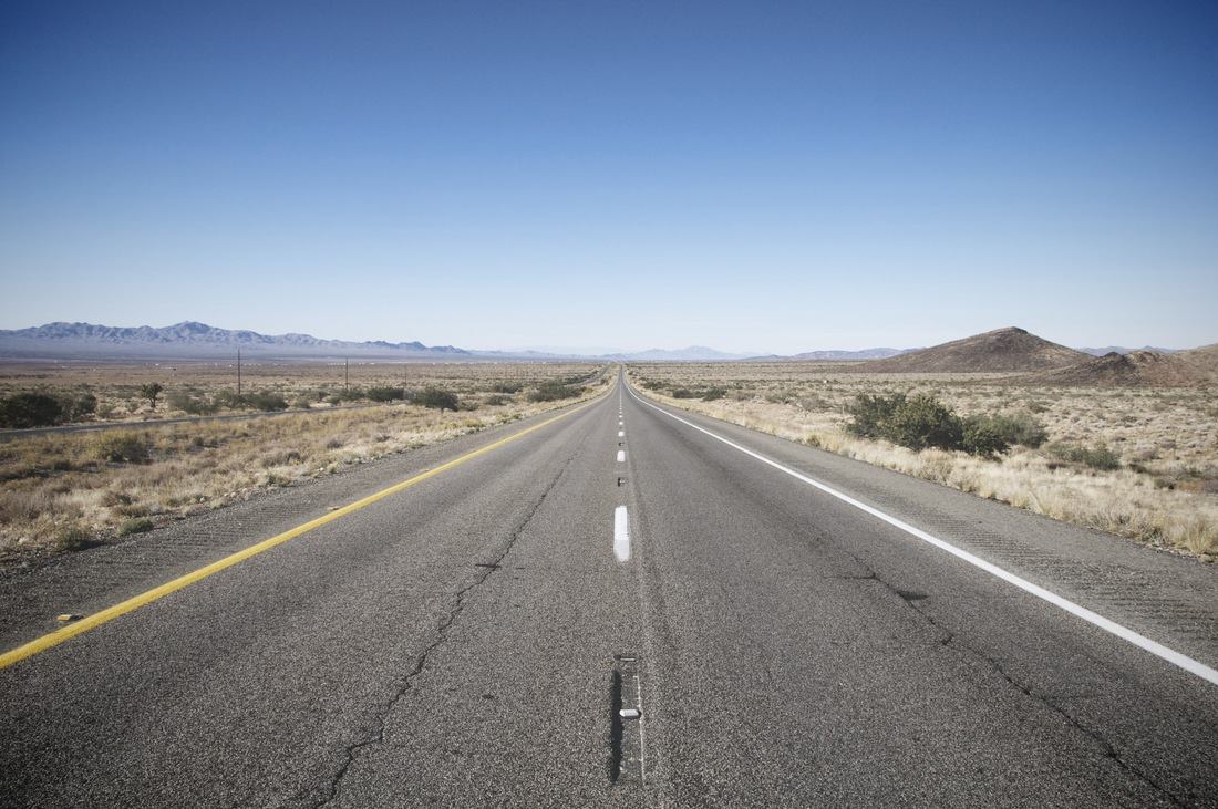 Route désertique, USA