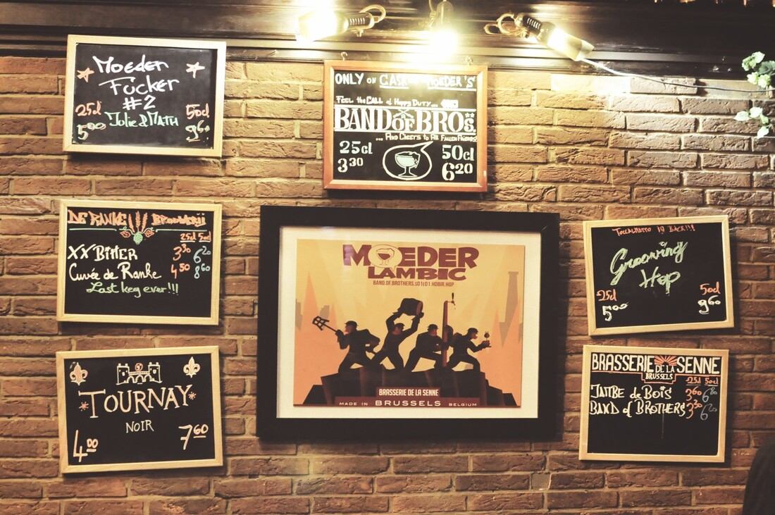 Décoration du Moeder Lambic à Bruxelles