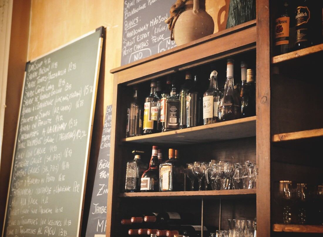 Menu ardoise du Fin de Siècle de Bruxelles