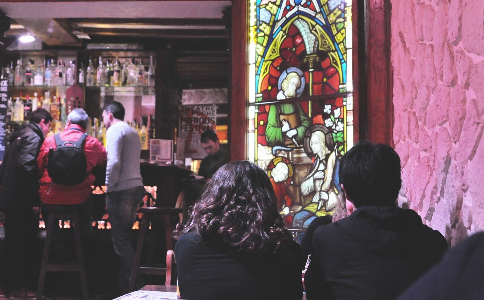 Décoration intérieur du Délirium Café de Bruxelles