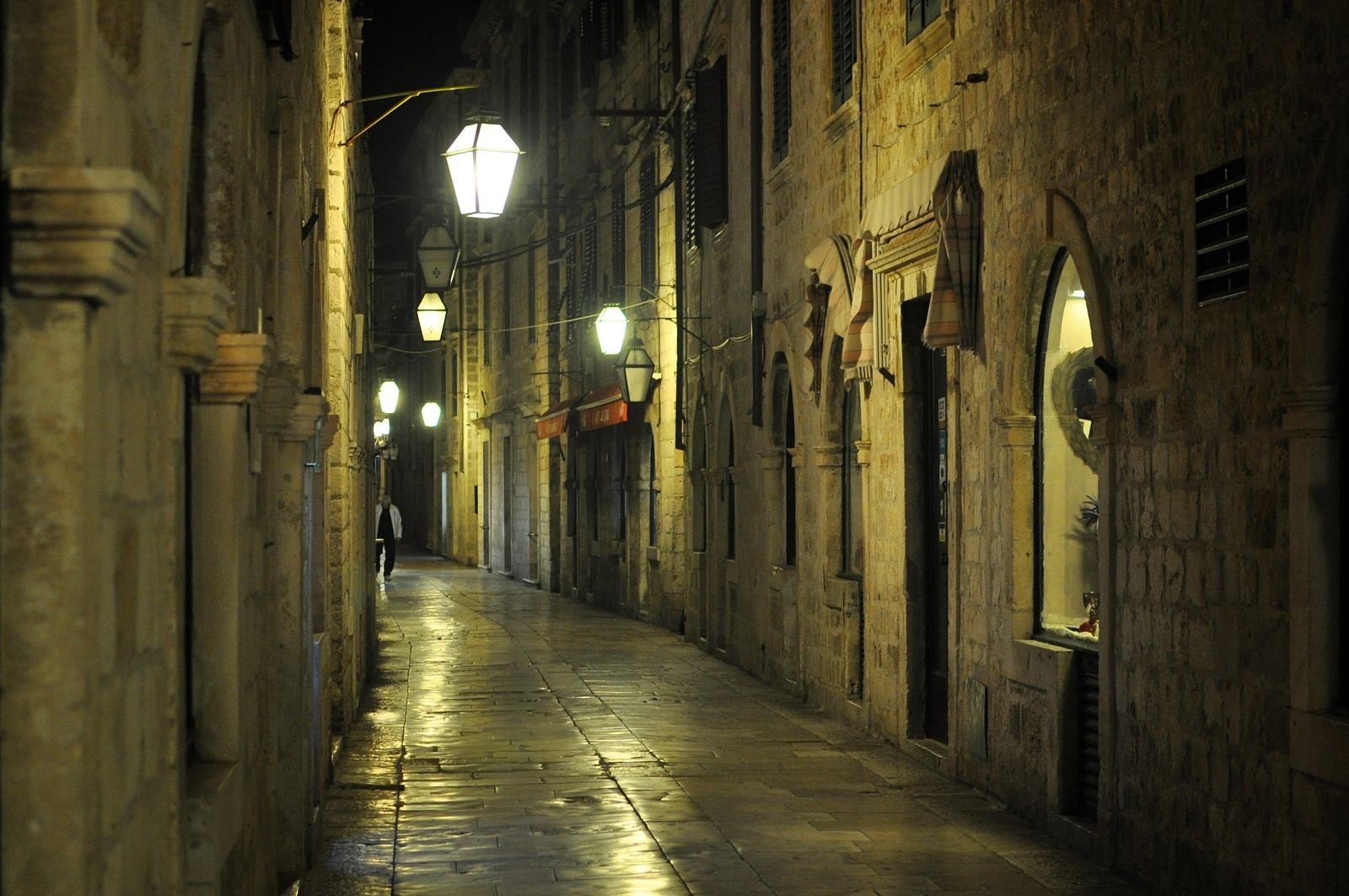Dubrovnik la nuit