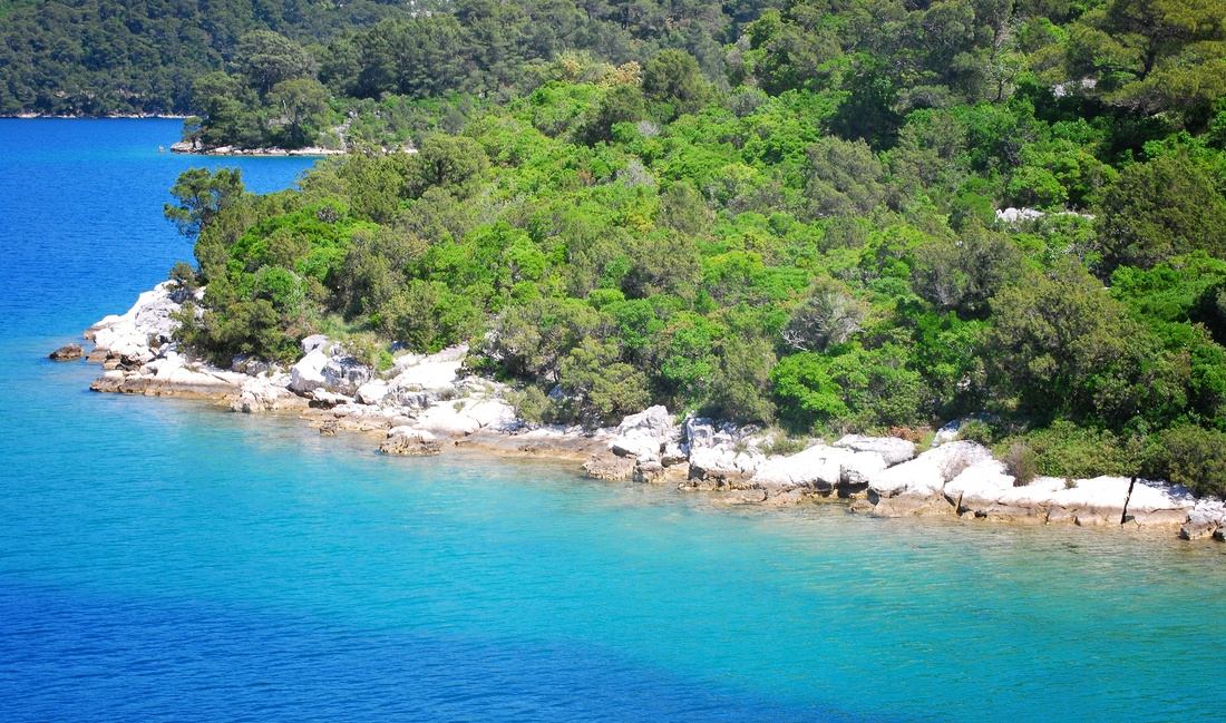 Eaux des lacs de Mljet