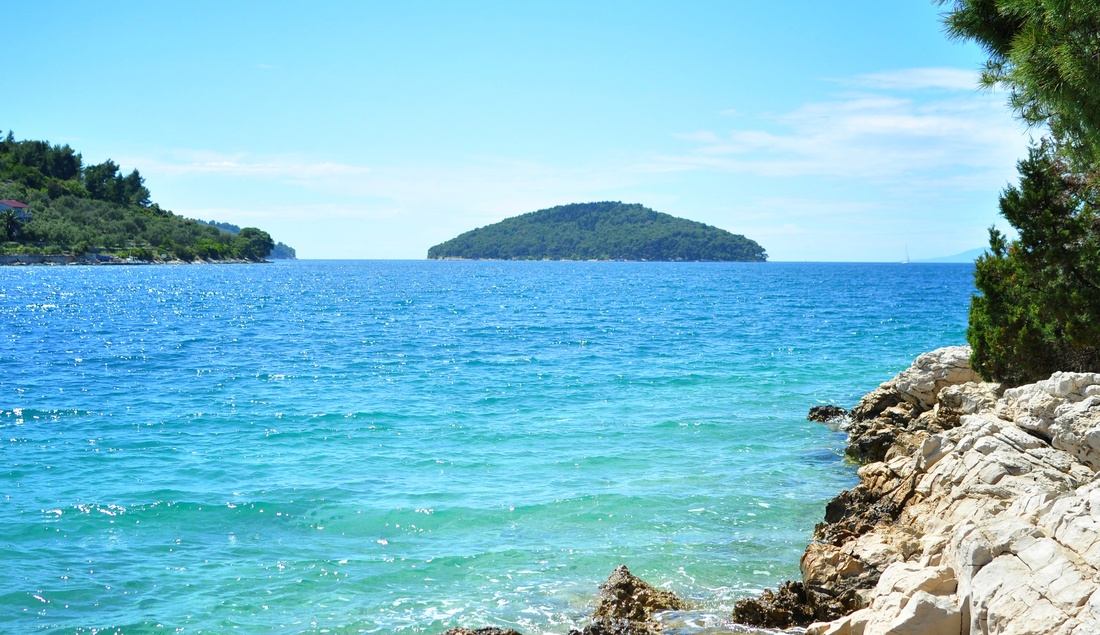 Paysage de Croatie, à Korcula