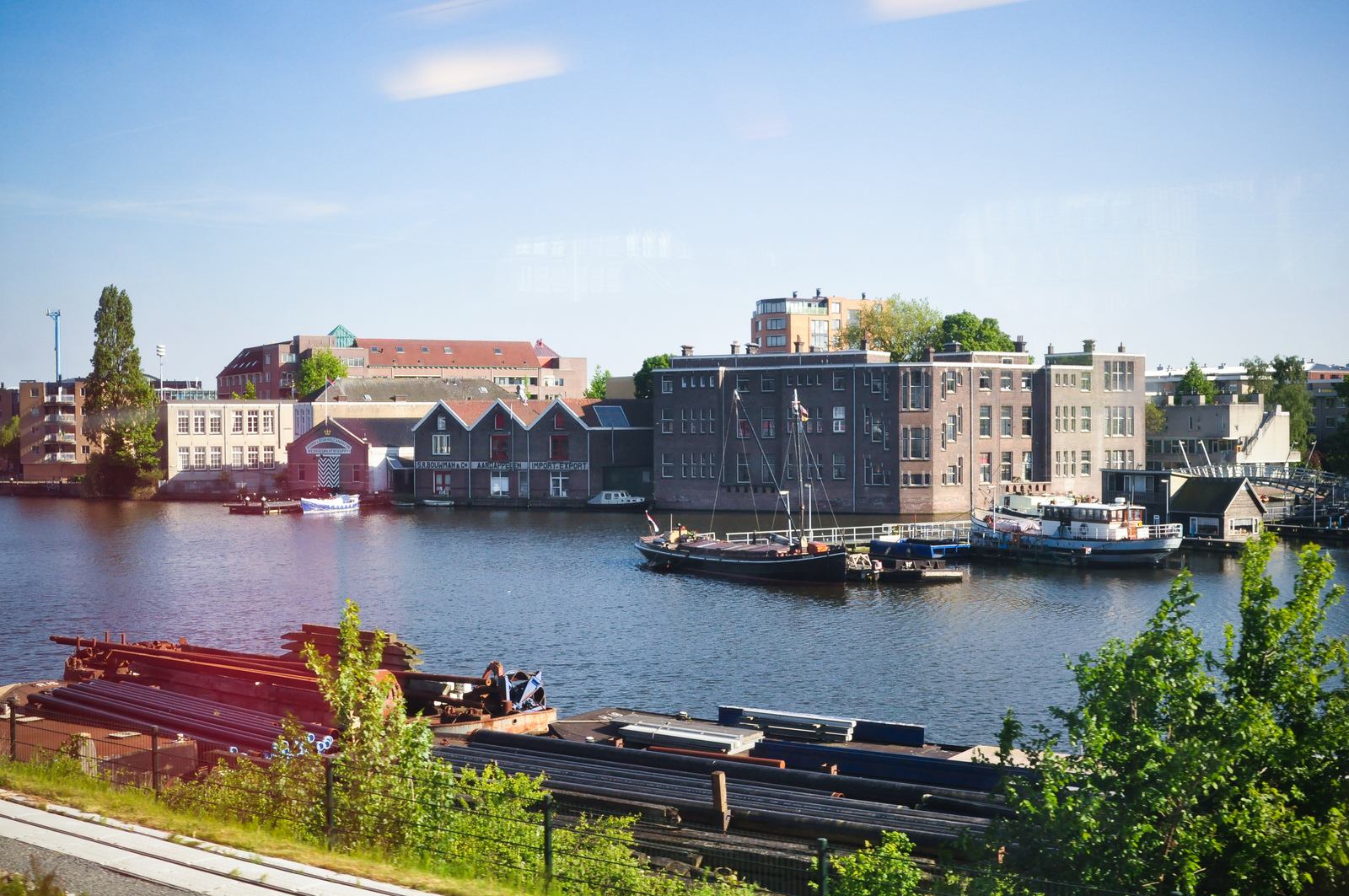 En arrivant à Amsterdam en Thalys