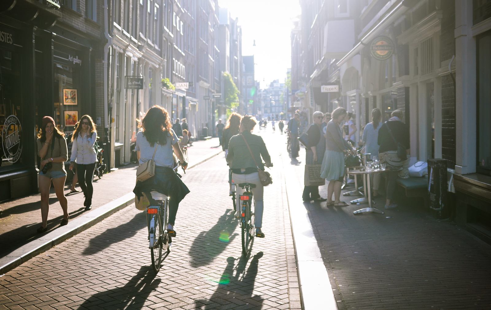 En vélo à Amsterdam