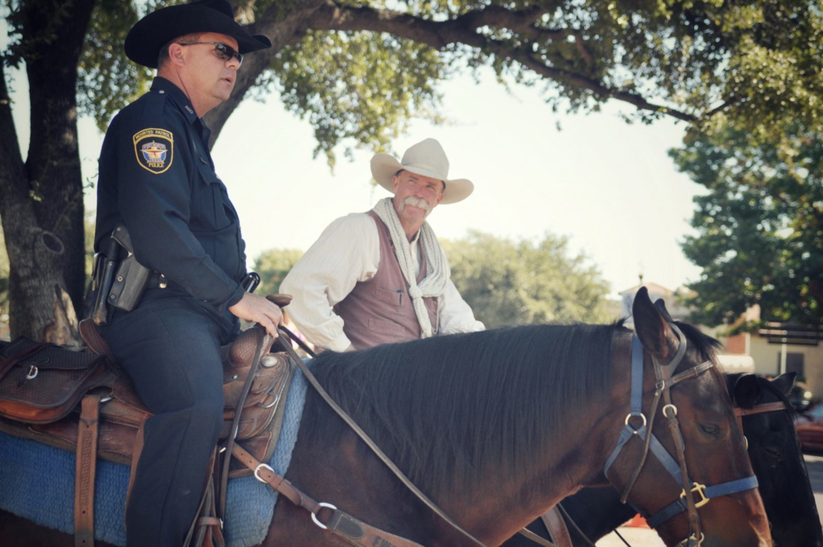 Policiers à cheval Fort Worth Policiers à cheval Fort Worth