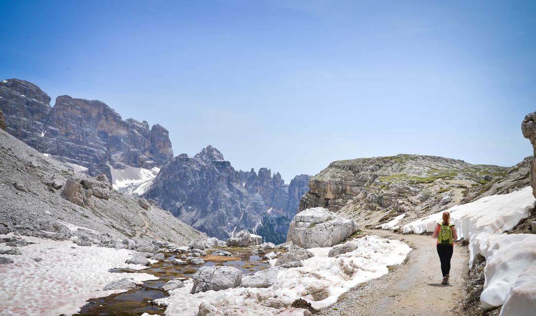 Sur la route du refuge Carducci
