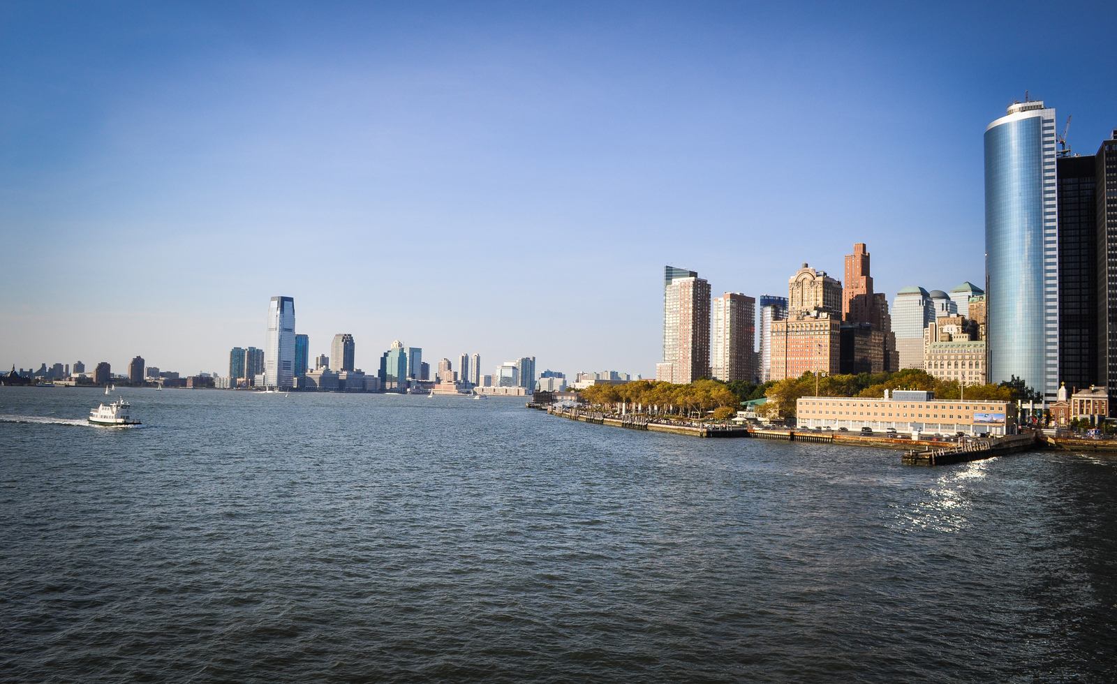 New York skyline depuis notre bateau
