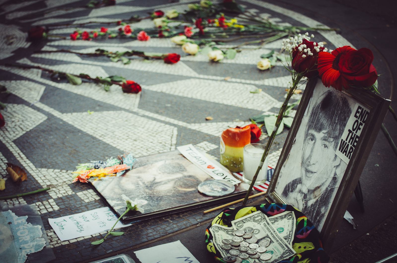 Imagine Strawberry Fields mémorial