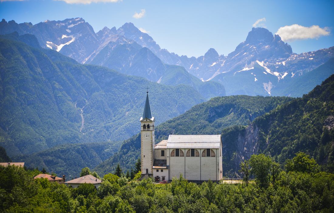 La belle église de la Commune di Valle di Cadore