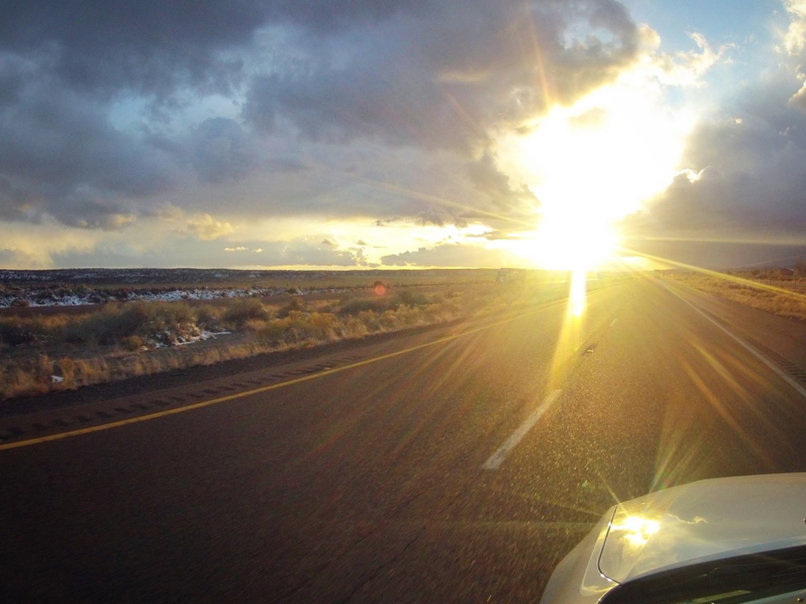 Reaparition du soleil sur la route 66