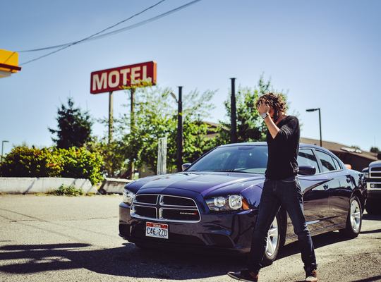 Sur la route dans l'état de Washington