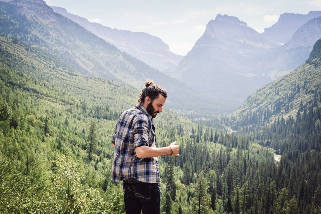 Seb au Glacier National Park