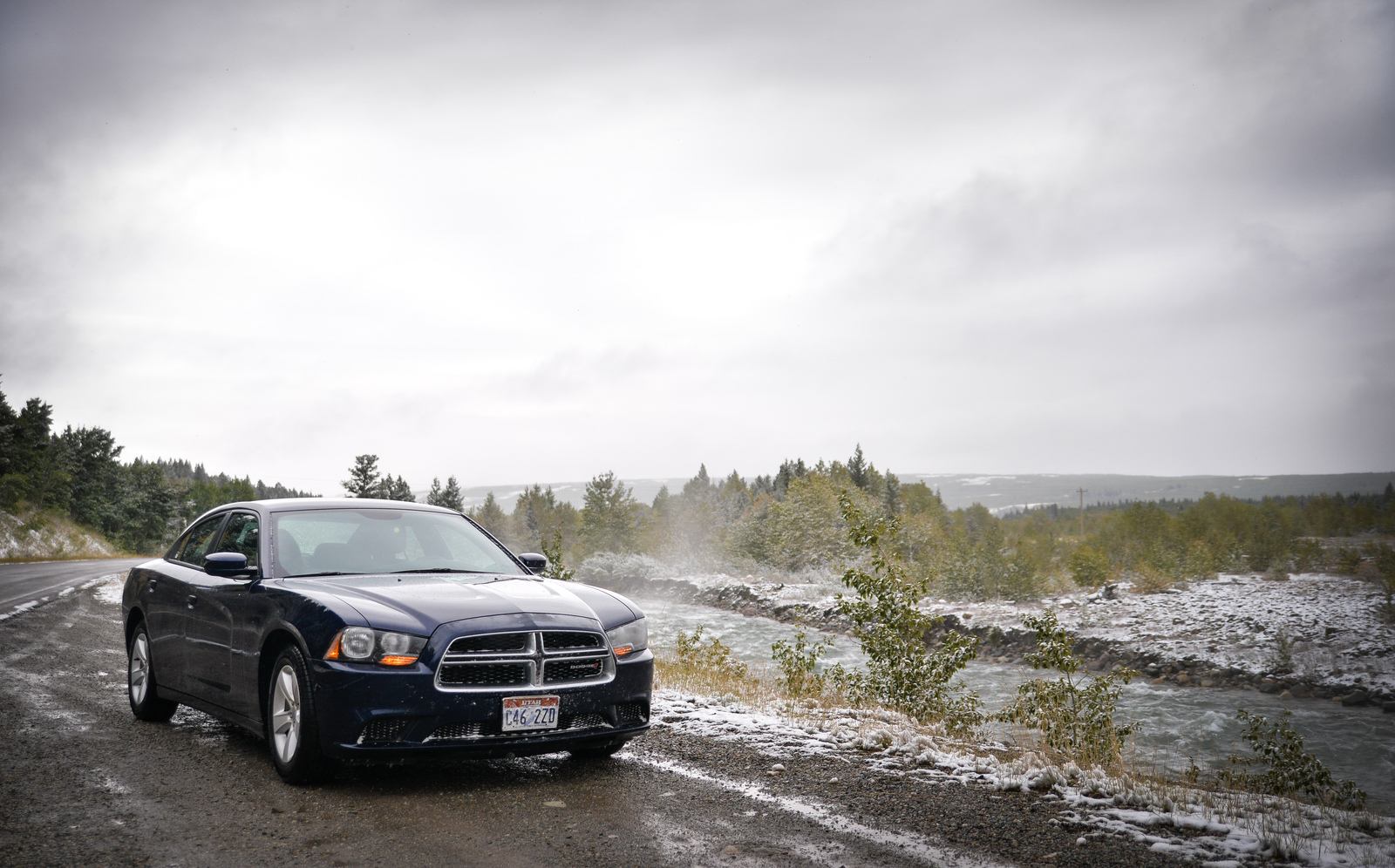 Sur les routes enneigées de Glacier NP