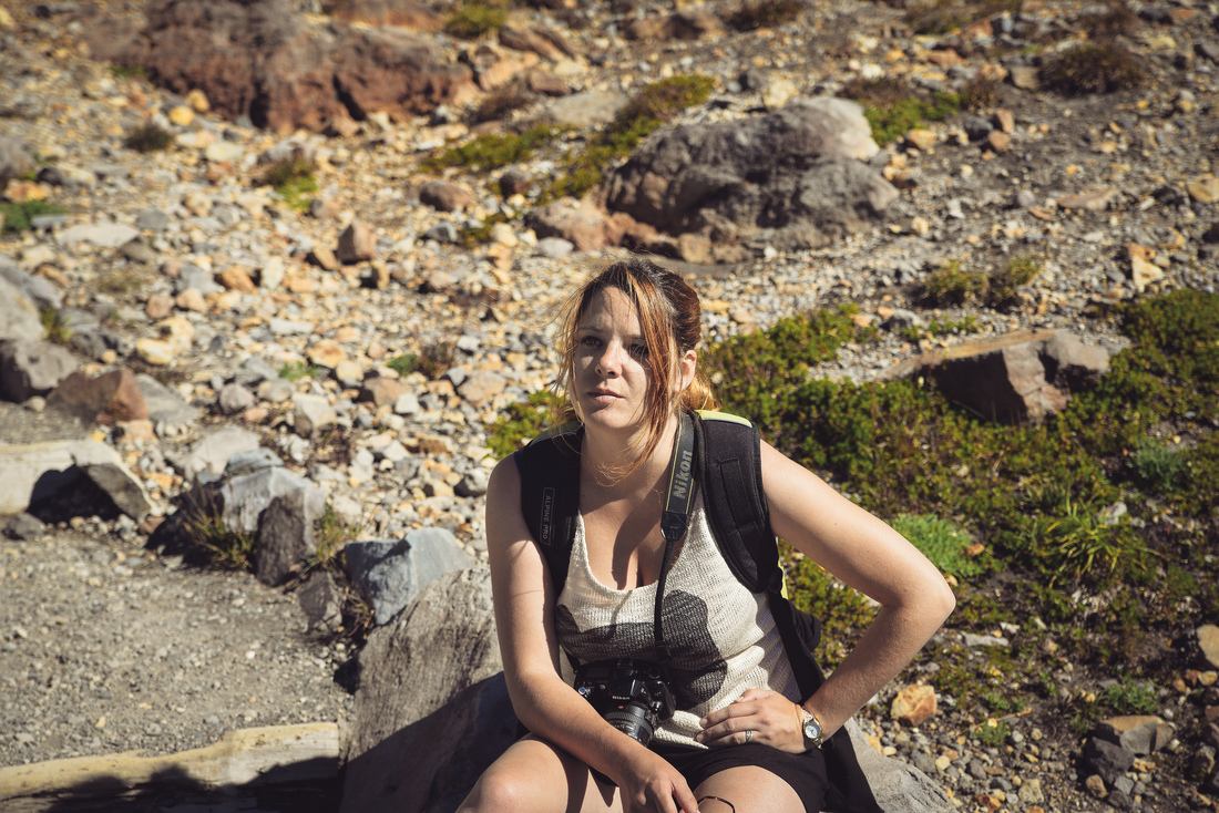 Pause sur le Skyline trail de Mont Rainier