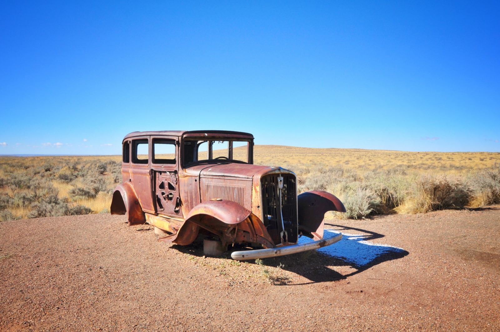 Vieille voiture sur la Route 66